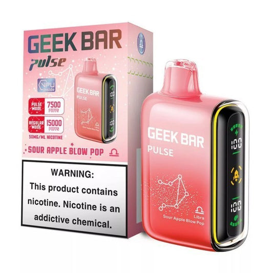 GEEK BAR 15K PULSE SOUR APPLE BLOW POP