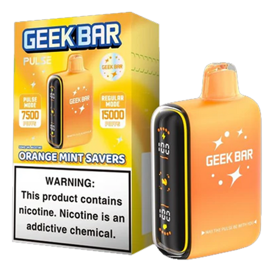 GEEK BAR 15K ORANGE MINT SAVERS