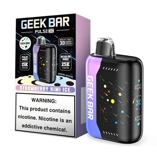 GEEKBAR PULSE 18ML 25000PUFFS DISPOSABLE 5CTBOX STRAWBERRY KIWI ICE | Authentic Disposable Vape | iPuff24 Texas