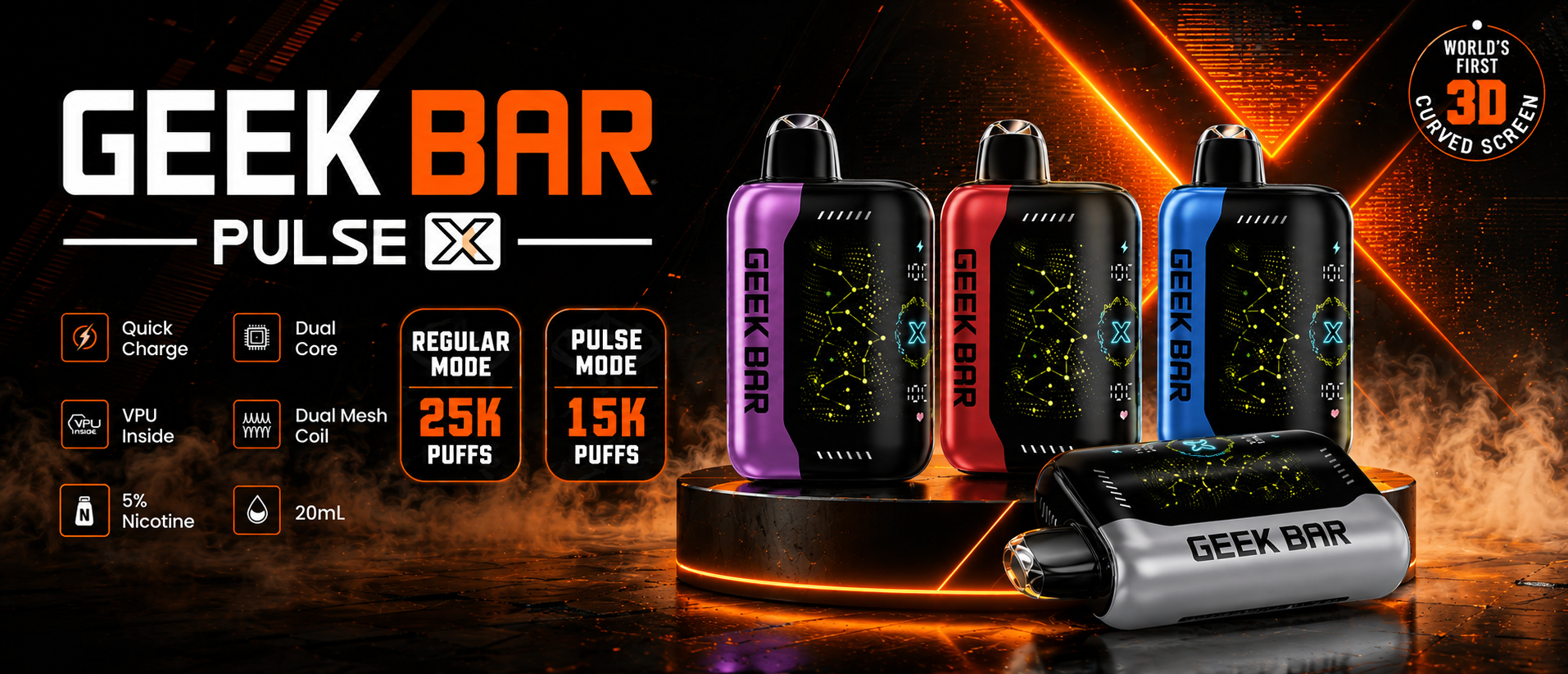 geek bar pulse x 25k disposable vape