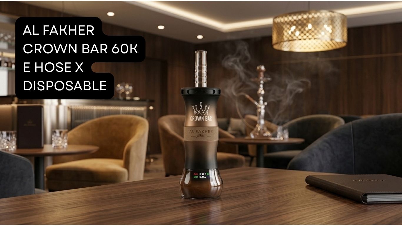 al fakher crown bar e hose x disposable 60000 puffs