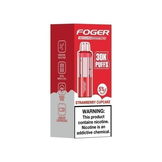 FOGER POD 30K STRAWBERRY CUPCAKE | Authentic Disposable Vape | iPuff24 Texas
