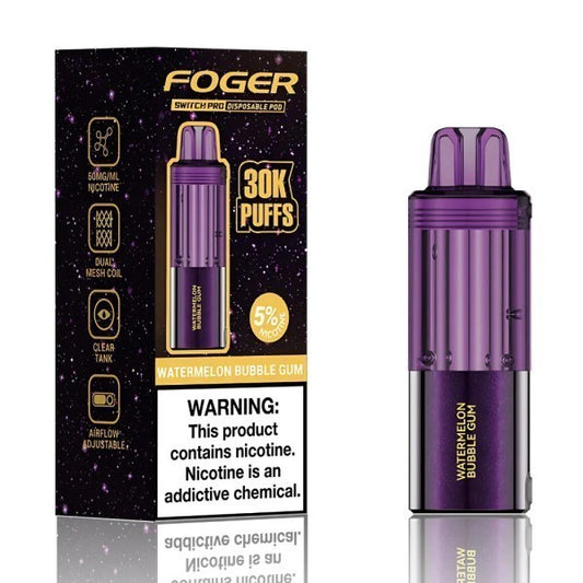 FOGER POD 30K WATERMELON BUBBLE GUM | Authentic Disposable Vape | iPuff24 Texas