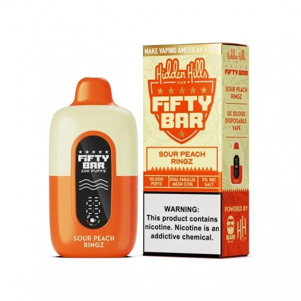 hidden hills fifty bar sour peach ringz