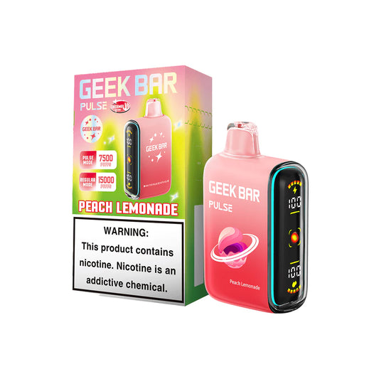 GEEK BAR 15K PULSE PEACH LEMONADE