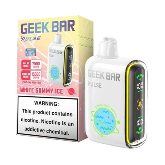 GEEK BAR 15K PULSE WHITE GUMMY ICE