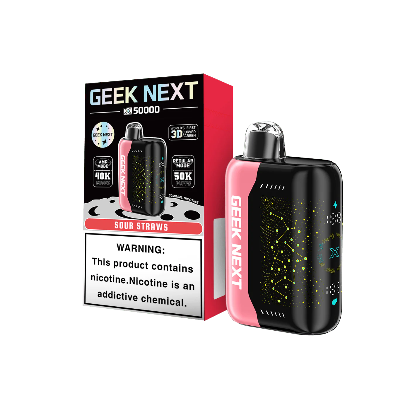 GEEK NEXT SOUR STRAWS