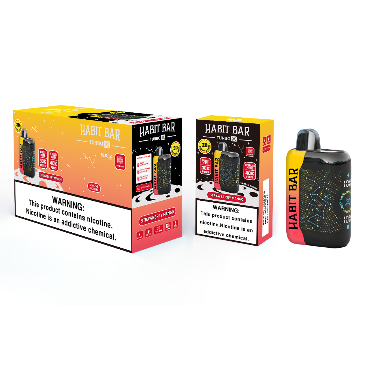 Habit Bar Turbo X Strawberry Mango
