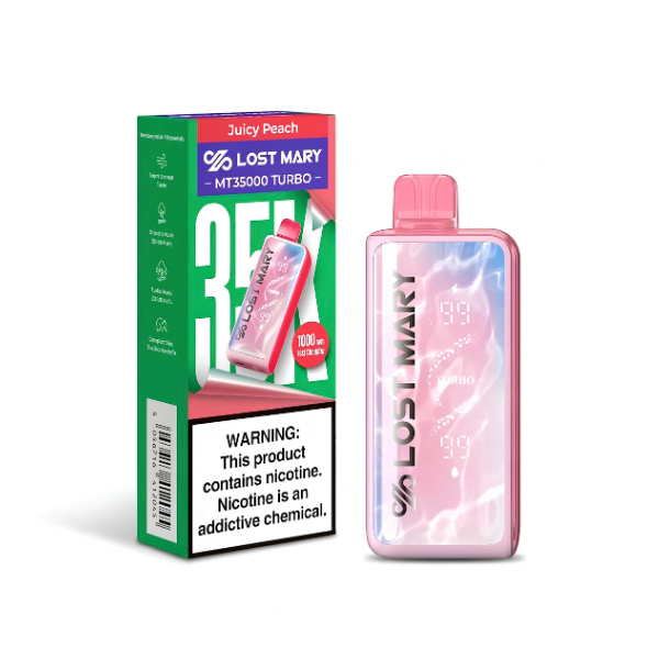 lost mary mt35000 turbo juicy peach